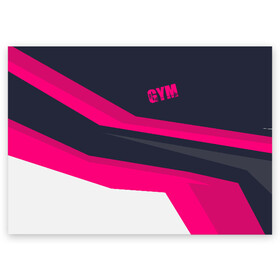 Поздравительная открытка с принтом GYM , 100% бумага | плотность бумаги 280 г/м2, матовая, на обратной стороне линовка и место для марки
 | bodybuilding | diet | exercise | fitness | gym | heath | motivation | muscle | phil | training | workout | бодибилдинг | мотивация | олимпия | сила | спорт | фитнес