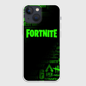 Чехол для iPhone 13 mini с принтом FORTNITE НОВЫЙ СЕЗОН ,  |  | Тематика изображения на принте: 10 | battle | fort | fortnite | royale | season | битва | королевская | новый | сезон | форт | фортнайт