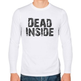 Мужской лонгслив хлопок с принтом Dead inside , 100% хлопок |  | dead inside | dont open | гуль | дед инсайт | дединсайт | дэд инсайт | дэдинсайт | интроверт | кен канеки | мертв внутри | мертвый внутри