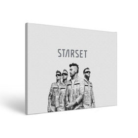 Холст прямоугольный с принтом Starset Band , 100% ПВХ |  | logo | rock | starset | лого | рок | старсет