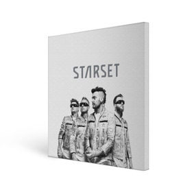 Холст квадратный с принтом Starset Band , 100% ПВХ |  | Тематика изображения на принте: logo | rock | starset | лого | рок | старсет