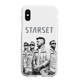 Чехол для iPhone XS Max матовый с принтом Starset Band , Силикон | Область печати: задняя сторона чехла, без боковых панелей | logo | rock | starset | лого | рок | старсет