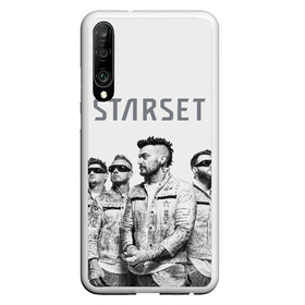 Чехол для Honor P30 с принтом Starset Band , Силикон | Область печати: задняя сторона чехла, без боковых панелей | Тематика изображения на принте: logo | rock | starset | лого | рок | старсет