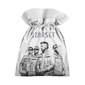 Подарочный 3D мешок с принтом Starset Band , 100% полиэстер | Размер: 29*39 см | Тематика изображения на принте: logo | rock | starset | лого | рок | старсет
