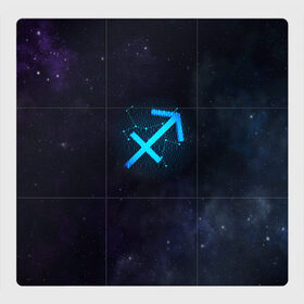 Магнитный плакат 3Х3 с принтом Стрелец , Полимерный материал с магнитным слоем | 9 деталей размером 9*9 см | вселенная | гороскоп | знаки зодиака | зодиак | космос | медитация | планеты