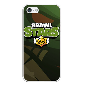 Чехол для iPhone 5/5S матовый с принтом Brawl Stars , Силикон | Область печати: задняя сторона чехла, без боковых панелей | brawl | bs | fails | leon | stars | supercell | tick | бой | босс | бравл | броубол | бс | герои | драка | звезд | осада | сейф | старс | цель