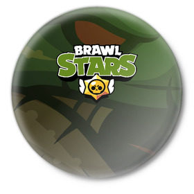 Значок с принтом Brawl Stars ,  металл | круглая форма, металлическая застежка в виде булавки | brawl | bs | fails | leon | stars | supercell | tick | бой | босс | бравл | броубол | бс | герои | драка | звезд | осада | сейф | старс | цель
