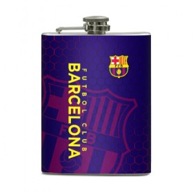 Фляга с принтом Барселона , металлический корпус | емкость 0,22 л, размер 125 х 94 мм. Виниловая наклейка запечатывается полностью | barcelona | fcb | барса | барселона | форма | футбол | футболист | футбольный клуб