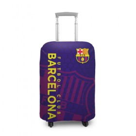Чехол для чемодана 3D с принтом Барселона , 86% полиэфир, 14% спандекс | двустороннее нанесение принта, прорези для ручек и колес | barcelona | fcb | барса | барселона | форма | футбол | футболист | футбольный клуб