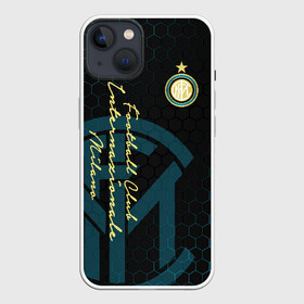 Чехол для iPhone 13 с принтом Интер ,  |  | football club internazionale milano | inter | internazionale | nerazzurri | интер | интер милан | интернационале | форма | футбол | футболист | футбольная | футбольный клуб