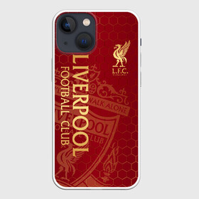 Чехол для iPhone 13 mini с принтом Ливерпуль ,  |  | liverpool | liverpool fc | ynwa | you never walk alone | ливерпуль | фан ливерпуля | фанатская | футбол | футболист | футбольный клуб | энфильд