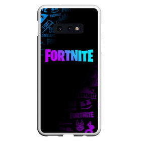 Чехол для Samsung S10E с принтом FORTNITE 10 СЕЗОН , Силикон | Область печати: задняя сторона чехла, без боковых панелей | Тематика изображения на принте: fortnite | fortnite 2 | fortnite x маршмелло | ikonik | marshmello | ninja | ninja streamer | иконик | ниндзя | пили | фортнайт | фортнайт 2 | фортнайт глава 2