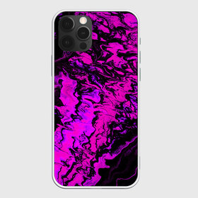 Чехол для iPhone 12 Pro Max с принтом Пурпурные краски , Силикон |  | abstract | acrylic | art | color | liquid | modern | paint | painting | splash | абстракция | акрил | арт | брызги | жидкость | искусство | краска | рисунок | современный