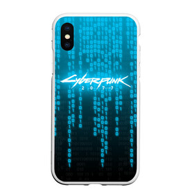 Чехол для iPhone XS Max матовый с принтом CYBERPUNK 2077 , Силикон | Область печати: задняя сторона чехла, без боковых панелей | 2077 | cyberpunk 2020 | cyberpunk 2077 | cyberpunk 2077 samurai | cyberpunk city | кибер панк. | киберпанк | киберпанк 2077