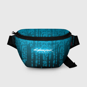 Поясная сумка 3D с принтом CYBERPUNK 2077 , 100% полиэстер | плотная ткань, ремень с регулируемой длиной, внутри несколько карманов для мелочей, основное отделение и карман с обратной стороны сумки застегиваются на молнию | 2077 | cyberpunk 2020 | cyberpunk 2077 | cyberpunk 2077 samurai | cyberpunk city | кибер панк. | киберпанк | киберпанк 2077