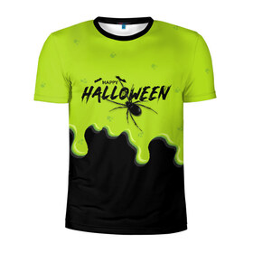Мужская футболка 3D спортивная с принтом Happy Halloween , 100% полиэстер с улучшенными характеристиками | приталенный силуэт, круглая горловина, широкие плечи, сужается к линии бедра | ghost | halloween | ведьма | джек | дух | кельты | монстр | нечисть | паук | паутина | праздник | привидение | призрак | пугало | тень | тыква | хеллоуин | хэллоуин