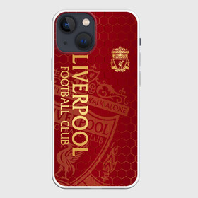 Чехол для iPhone 13 mini с принтом Ливерпуль ,  |  | liverpool | liverpool fc | ynwa | you never walk alone | ливерпуль | фан ливерпуля | фанатская | футбол | футболист | футбольный клуб | энфильд