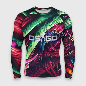 Мужской рашгард 3D с принтом CS:GO HYPER BEAST ,  |  | awp | counter strike | cs go | cs go global offensive | hyper beast | skin cs | team cs | команды cs | скины оружия | скоростной зверь | хайпер бист