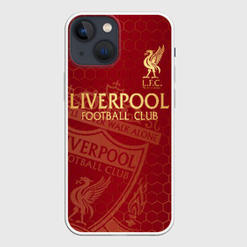 Чехол для iPhone 13 mini с принтом Ливерпуль ,  |  | liverpool | liverpool fc | ynwa | you never walk alone | ливерпуль | фан ливерпуля | фанатская | футбол | футболист | футбольный клуб | энфильд