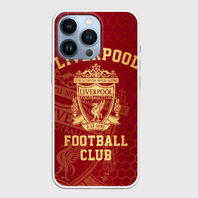 Чехол для iPhone 13 Pro с принтом Ливерпуль ,  |  | liverpool | liverpool fc | ynwa | you never walk alone | ливерпуль | фан ливерпуля | фанатская | футбол | футболист | футбольный клуб | энфильд