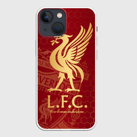 Чехол для iPhone 13 mini с принтом Ливерпуль ,  |  | liverpool | liverpool fc | ynwa | you never walk alone | ливерпуль | фан ливерпуля | фанатская | футбол | футболист | футбольный клуб | энфильд