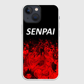 Чехол для iPhone 13 mini с принтом Senpai ,  |  | senpai | senpai anime | senpai girl | senpai аниме | senpai майка | senpai скачать | senpai текст | senpai толстовка | senpai футболка