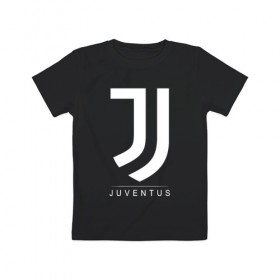 Детская футболка хлопок с принтом JUVENTUS , 100% хлопок | круглый вырез горловины, полуприлегающий силуэт, длина до линии бедер | cr7 | juve | juventus | ronaldo | роналдо | ювентус