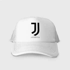 Кепка тракер с сеткой с принтом JUVENTUS , трикотажное полотно; задняя часть — сетка | длинный козырек, универсальный размер, пластиковая застежка | cr7 | juve | juventus | ronaldo | роналдо | ювентус