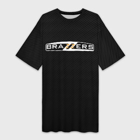 Платье-футболка 3D с принтом BRAZZERS ,  |  | brazzers | hub | бразерс