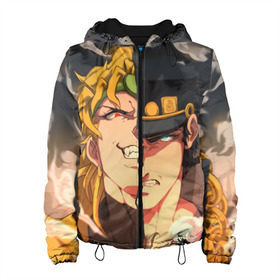 Женская куртка 3D с принтом Dio Brando x Jotaro , ткань верха — 100% полиэстер, подклад — флис | прямой крой, подол и капюшон оформлены резинкой с фиксаторами, два кармана без застежек по бокам, один большой потайной карман на груди. Карман на груди застегивается на липучку | jojo | джоджо | джонатан | джостар | манга | невероятные приключения | ранобэ | хамон