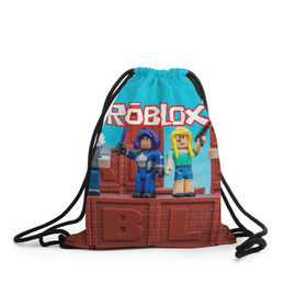 Рюкзак-мешок 3D с принтом Roblox , 100% полиэстер | плотность ткани — 200 г/м2, размер — 35 х 45 см; лямки — толстые шнурки, застежка на шнуровке, без карманов и подкладки | roblox | roblox games | игра роблокс | роблокс симулятор