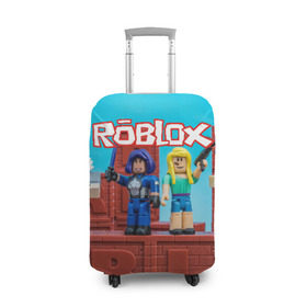 Чехол для чемодана 3D с принтом Roblox , 86% полиэфир, 14% спандекс | двустороннее нанесение принта, прорези для ручек и колес | roblox | roblox games | игра роблокс | роблокс симулятор