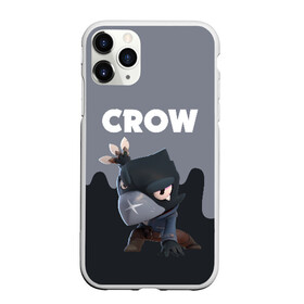 Чехол для iPhone 11 Pro матовый с принтом BRAWL STARS CROW , Силикон |  | android | brawl stars | colt | crow | games | leon | penny | poco. | shelly | spike | wanted | брав | бравл старс | звезды | игры | мобильные игры | старс