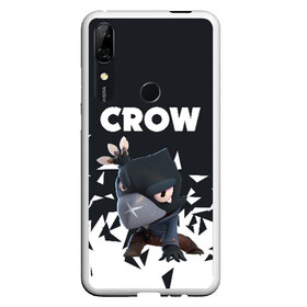 Чехол для Honor P Smart Z с принтом BRAWL STARS CROW , Силикон | Область печати: задняя сторона чехла, без боковых панелей | android | brawl stars | colt | crow | games | leon | penny | poco. | shelly | spike | wanted | брав | бравл старс | звезды | игры | мобильные игры | старс