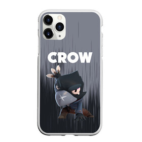 Чехол для iPhone 11 Pro матовый с принтом BRAWL STARS CROW , Силикон |  | android | brawl stars | colt | crow | games | leon | penny | poco. | shelly | spike | wanted | брав | бравл старс | звезды | игры | мобильные игры | старс