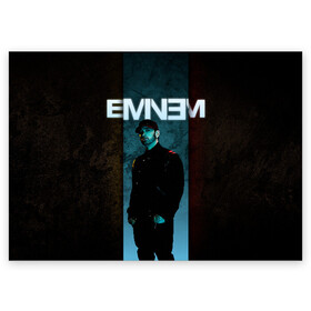 Поздравительная открытка с принтом Eminem , 100% бумага | плотность бумаги 280 г/м2, матовая, на обратной стороне линовка и место для марки
 | Тематика изображения на принте: emenem | eminem | hip hop | hiphop | kamikaze | marshal mathers | marshall | marshall mathers | rap | rap god | revival | slim shadi | slim shady | venom | еминем | олдскул | реп | рэп | хипхоп | эминем