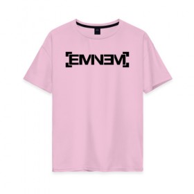 Женская футболка хлопок Oversize с принтом Eminem , 100% хлопок | свободный крой, круглый ворот, спущенный рукав, длина до линии бедер
 | emenem | eminem | hip hop | hiphop | kamikaze | marshal mathers | marshall | marshall mathers | rap | rap god | revival | slim shadi | slim shady | venom | еминем | олдскул | реп | рэп | хипхоп | эминем