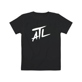 Детская футболка хлопок с принтом ATL ACIDHOUZE , 100% хлопок | круглый вырез горловины, полуприлегающий силуэт, длина до линии бедер | acidhouze | atl | atl acidhouze | rap | russia | атл | реп | россия