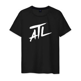 Мужская футболка хлопок с принтом ATL ACIDHOUZE , 100% хлопок | прямой крой, круглый вырез горловины, длина до линии бедер, слегка спущенное плечо. | acidhouze | atl | atl acidhouze | rap | russia | атл | реп | россия