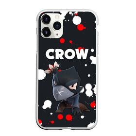 Чехол для iPhone 11 Pro матовый с принтом BRAWL STARS CROW , Силикон |  | android | brawl stars | colt | crow | games | leon | penny | poco. | shelly | spike | wanted | брав | бравл старс | звезды | игры | мобильные игры | старс