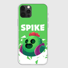 Чехол для iPhone 12 Pro с принтом BRAWL STARS SPIKE , силикон | область печати: задняя сторона чехла, без боковых панелей | android | brawl stars | colt | crow | games | leon | penny | poco. | shelly | spike | wanted | брав | бравл старс | звезды | игры | мобильные игры | старс