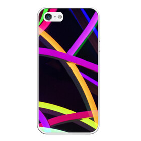 Чехол для iPhone 5/5S матовый с принтом Светящиеся полосы , Силикон | Область печати: задняя сторона чехла, без боковых панелей | abstract | neon | абстрактно | абстрактный | абстракция | линии | неон | неонка | неоновая | неоновые | неоновый | полоски | полосы | разноцветные | светящиеся | цветные