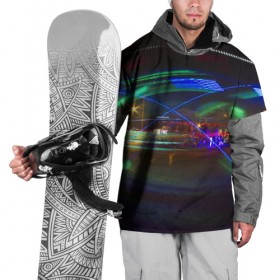 Накидка на куртку 3D с принтом Neon , 100% полиэстер |  | Тематика изображения на принте: neon | город | города | городе | городом | городской | неон | неонка | неоновые | неоновый | свет | светящиеся | светящийся | светящимся