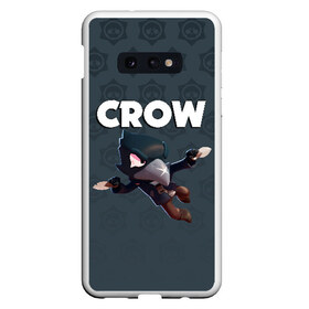 Чехол для Samsung S10E с принтом BRAWL STARS CROW , Силикон | Область печати: задняя сторона чехла, без боковых панелей | brawl stars | bull | colt | crow | leon | stars | берли | бо | брок | ворон | джесси | динамайк | дэррил | кольт | леон | мортис | нита | пайпер | пенни | поко | пэм | рикошет | спайк | фрэнк | шелли | эль примо