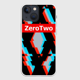 Чехол для iPhone 13 mini с принтом Darling In The Franxx ZT ,  |  | 02 | anime | darling in the franxx | hiro | manga | zero two | аниме | ахегао | любимый во франксе | манга | милый во франксе | ноль два | хиро