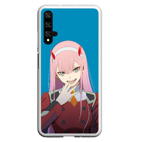 Чехол для Honor 20 с принтом Darling In The Franxx , Силикон | Область печати: задняя сторона чехла, без боковых панелей | Тематика изображения на принте: 02 | anime | darling in the franxx | hiro | manga | zero two | аниме | ахегао | любимый во франксе | манга | милый во франксе | ноль два | хиро