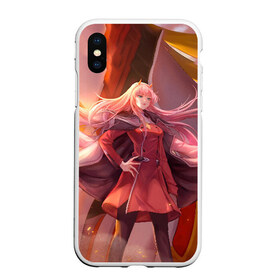 Чехол для iPhone XS Max матовый с принтом Darling In The Franxx , Силикон | Область печати: задняя сторона чехла, без боковых панелей | 02 | anime | darling in the franxx | hiro | manga | zero two | аниме | ахегао | любимый во франксе | манга | милый во франксе | ноль два | хиро