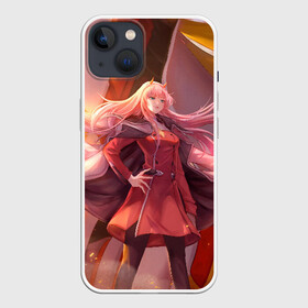 Чехол для iPhone 13 с принтом Darling In The Franxx art ,  |  | 02 | anime | darling in the franxx | hiro | manga | zero two | аниме | ахегао | любимый во франксе | манга | милый во франксе | ноль два | хиро