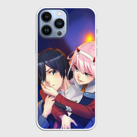 Чехол для iPhone 13 Pro Max с принтом Darling pair ,  |  | Тематика изображения на принте: 02 | anime | darling in the franxx | hiro | manga | zero two | аниме | ахегао | любимый во франксе | манга | милый во франксе | ноль два | хиро