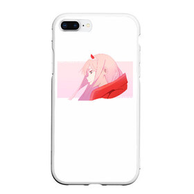 Чехол для iPhone 7Plus/8 Plus матовый с принтом Darling In The Franxx , Силикон | Область печати: задняя сторона чехла, без боковых панелей | 02 | anime | darling in the franxx | hiro | manga | zero two | аниме | ахегао | любимый во франксе | манга | милый во франксе | ноль два | хиро